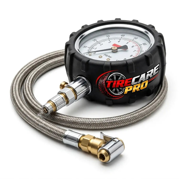 Tire Care Pro Heavy-Duty Dial Tire Pressure Gauge - Tire Care Pro